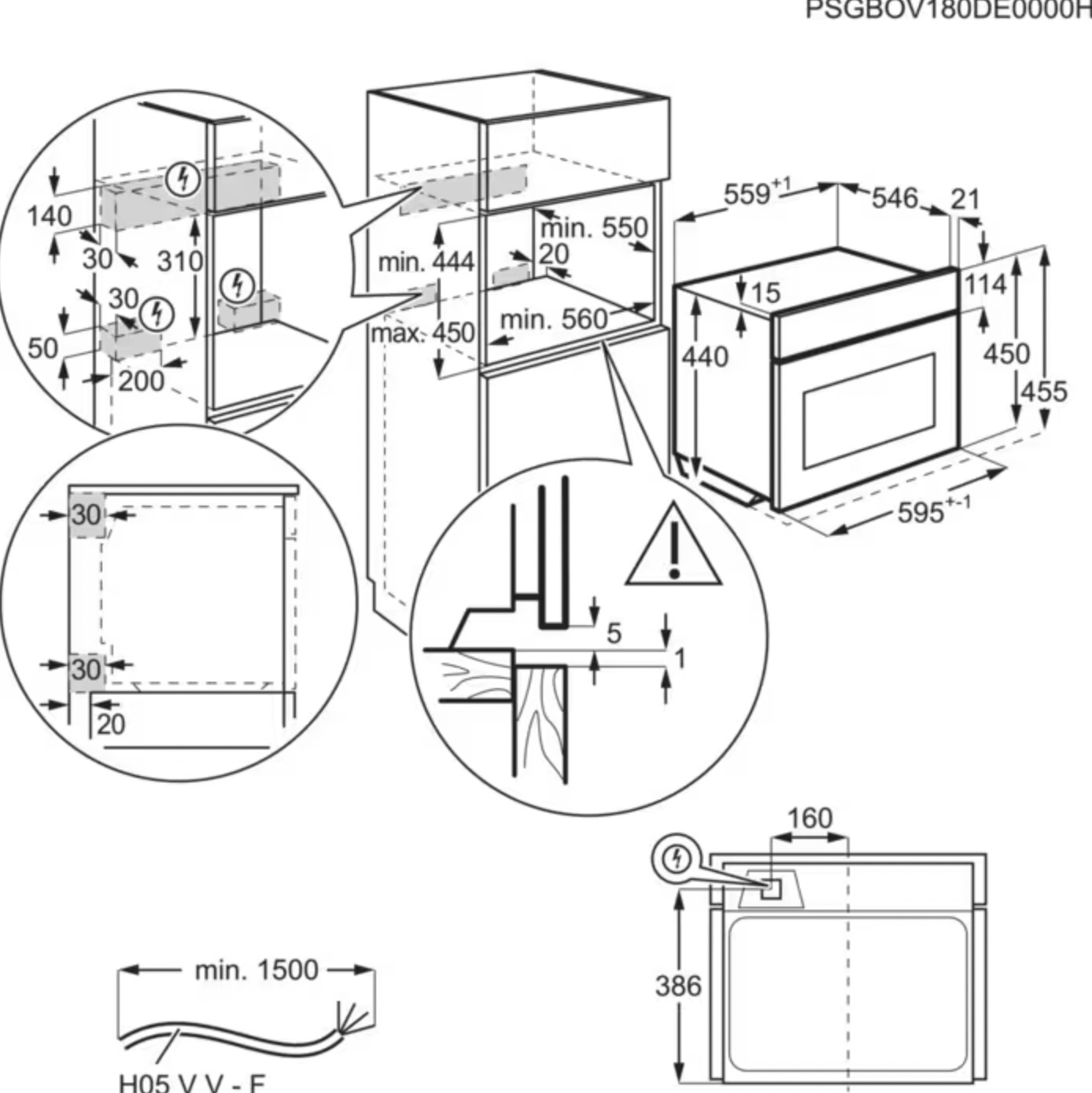 AEG KME768080T 8000 multifunctionele oven met microgolfoven - 45cm